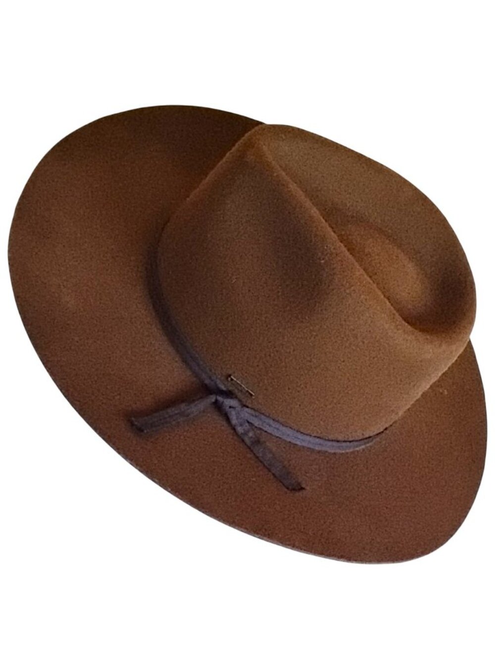 Brixton Wool Felt Fedora Hat M Brown